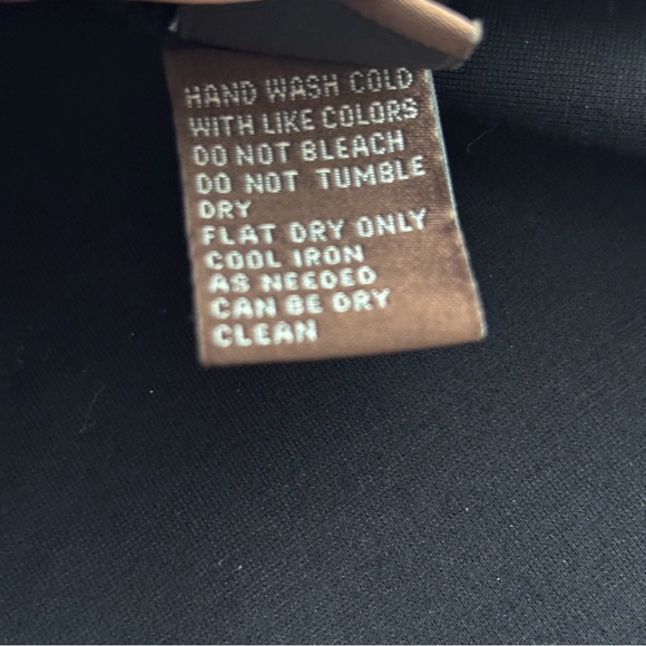 J. McLaughlin Ponte Knit Dress Medium Black Pockets - Picture 7 of 8